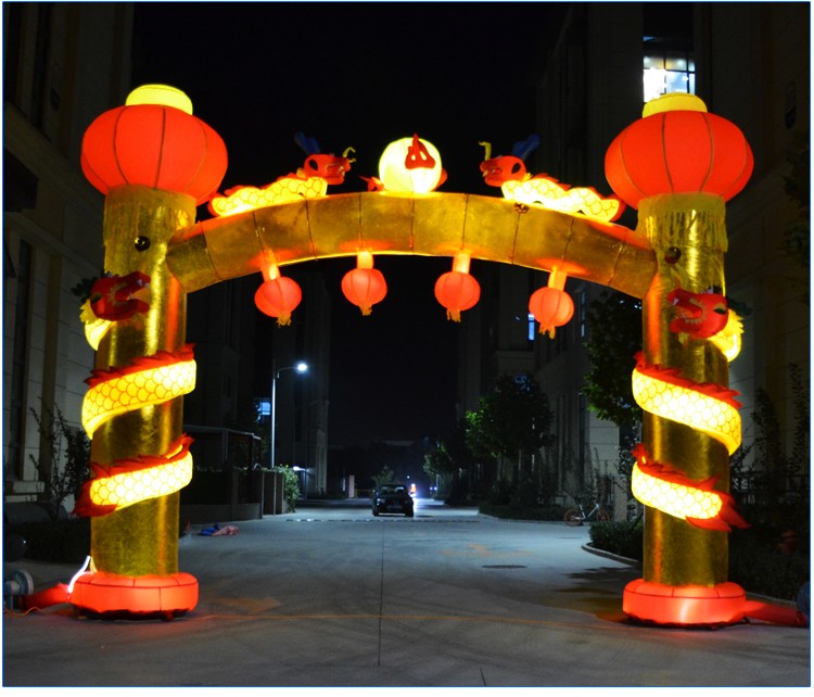 上海彩灯充气立柱